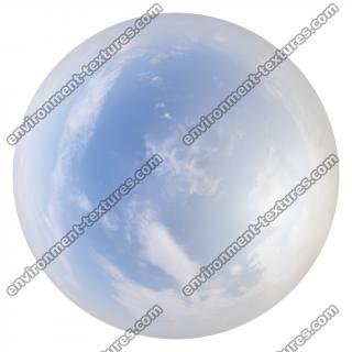 HDRi Skydome of Blue Clouded Sky 16K 